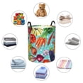 thumbnail image 6 of Goofa Vegetable Printed Circular Hamper,Laundry Basket with Handles,Storage Baskets Foldable,Large Capacity Laundry Hamper-, 6 of 8