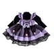 thumbnail image 1 of Vestido Kawaii Sanrio Kuromi para niños, ropa de fiesta Lolita para niñas, pajarita estampada, vestidos de princesa, regalo de cumpleaños de Halloween, 1 of 4