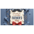 thumbnail image 2 of Plaid Pattern Father's Day Banner Red Bow Retro Style Happy Celebration for Family Gathering Indoor Decoration Event, 2 of 7