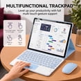 thumbnail image 6 of Wireless Keyboard Cover with Trackpad & Mouse for Lenovo Idea Tab Pro 12.7 Inch 2025,Blue, 6 of 8