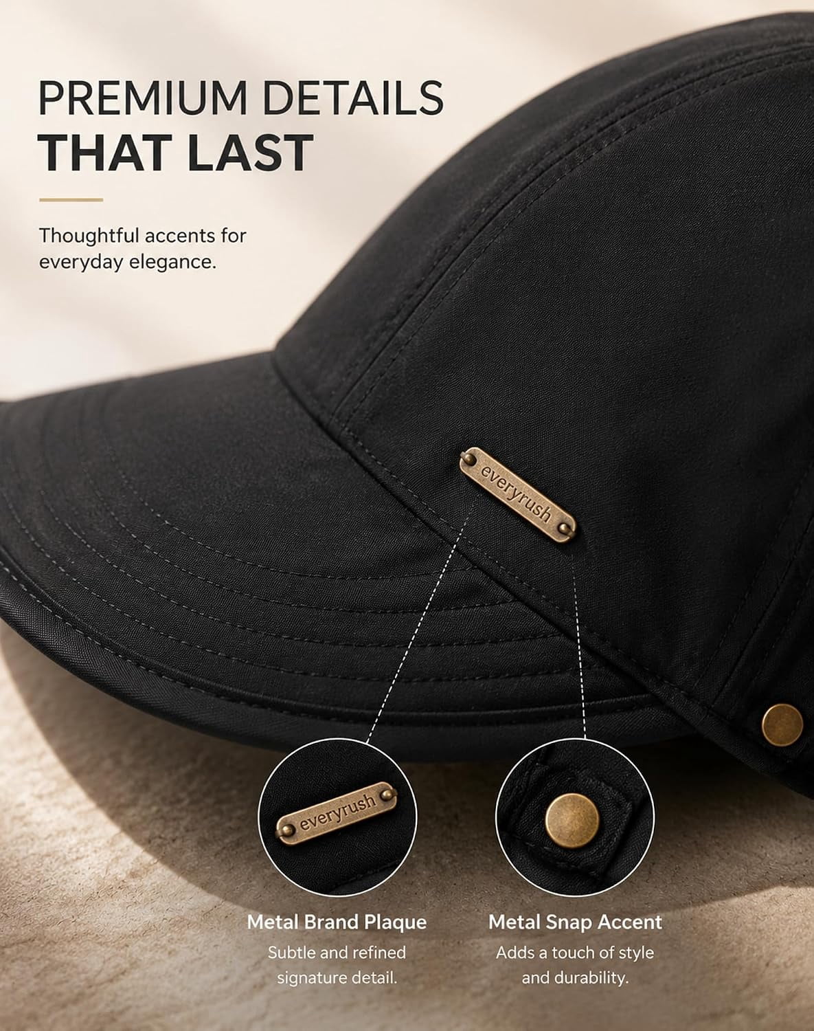 Dodorado Sun Hat, Women's Wide Brim Sun Visor Hat, UPF 50+ Lightweight & Breathable