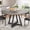 47" Grey dinner table, variant on Anyact 42in Round Dining Table for 4, Kitchen Dining Room Circle Dinner Pedestal Table,Kitcen Table Sturdy Wood Kitchen & Dining Room Furniture, Gray(Only table)
