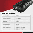thumbnail image 3 of Audiopipe APCLE-15001D Class D 1 Ohm Car Audio Mono Amplifier + Wiring Kit, 3 of 10