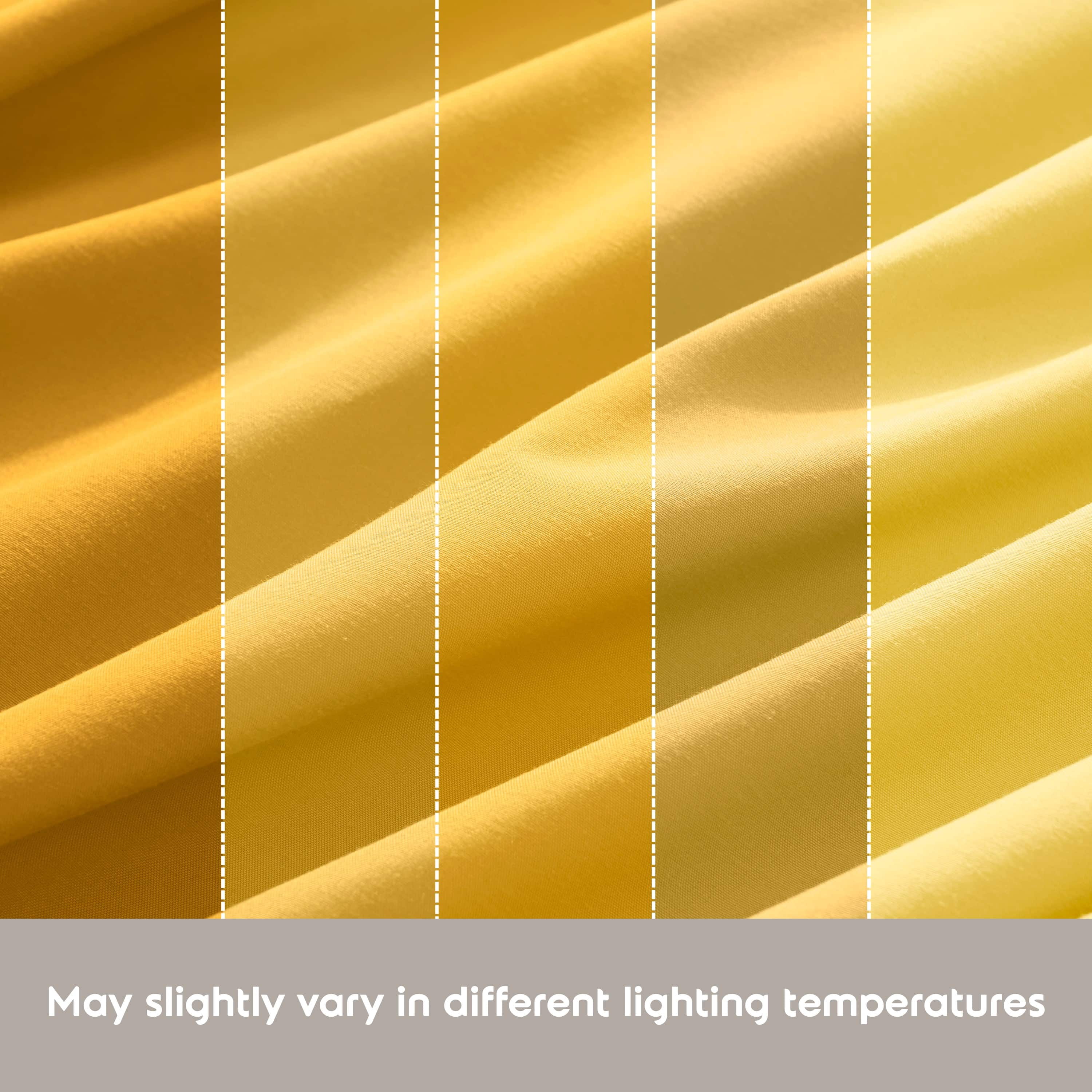 Lammaloe Split King Sheets Set, Hotel Style Deep Pocket 5 Piece Bed Sheets, Luxury Soft Microfiber Sheet Sets, Yellow