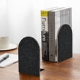thumbnail image 5 of Lsque Black Glitter Printed Wood Bookends,Non-Skid Bookend for Shelves,Heavy Duty Support Bookends,Non-Slip Foam Pads for Office, Home, and Library,1 Pair, 5 of 8