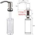 thumbnail image 3 of Soap Dispenser for Kitchen Sink Counter Dispenser with 13 OZ Bottle(Brushed Nickel), Refill from Top GAGALIFE, 3 of 8