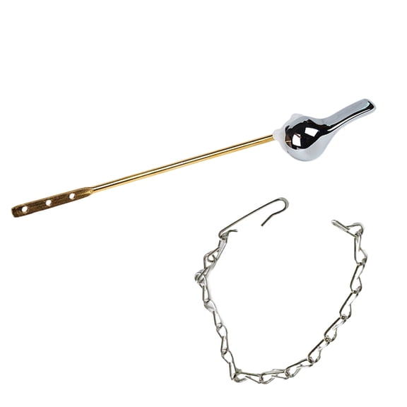 Jindis Toilet Tanks Flush Levers Replacement Universals Front Mount Handle Toilet Tanks Trip Levers with Flapper Chain Enduring