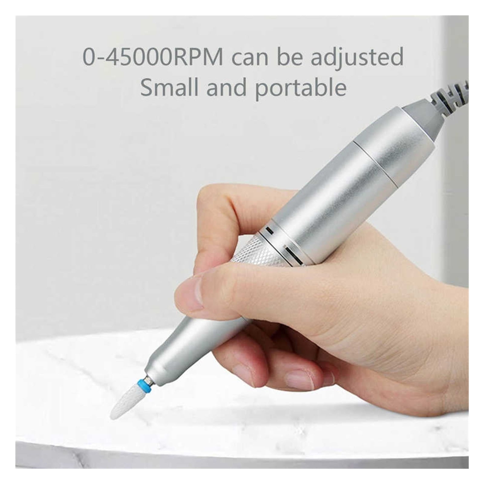 45000RPM Electric Nail Drill Machine With HD LCD Display, Rechargeable Manicure Milling Set, Nail Drill Pen Salon Nail Equipment ,Lightweight and Portable
