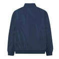 thumbnail image 2 of Men's Lightweight Bomber Windbreaker Jacket Casual Stylish Fall Spring Coat Navy Blue Size L, 2 of 6