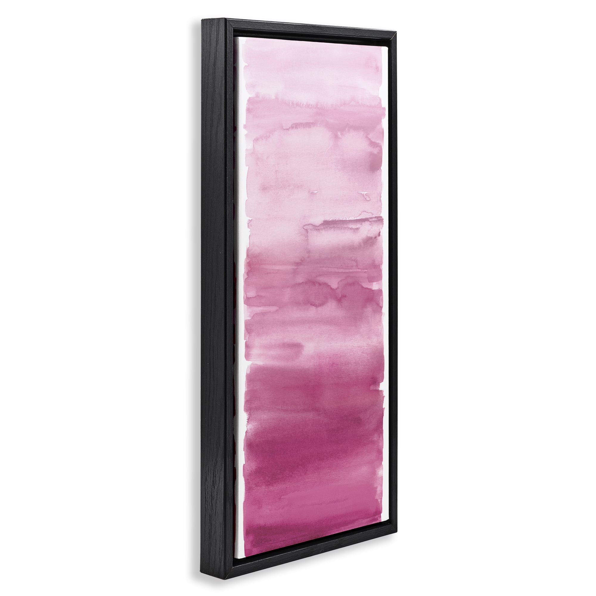 Stupell Industries Blush Blend Gradient Black Framed Floater Canvas Wall Art, design by Allie Corbin