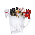 thumbnail image 3 of Mini Lucky Money Cats Figurine Hanging Cup Rim Diy Landscape Table Ornament-SHUNJING, 3 of 4