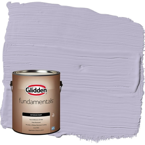 Glidden Fundamentals Wild Lilac / Purple Satin Exterior Paint, 1 Gallon