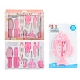 thumbnail image 4 of 11 in 1 Newborn Nursery Care Set Baby Grooming Kit Baby Nail Clipper Brush Comb Earpick Nose Clean Tool Bath Temperate Tool, for Newborn Infant Girls Boys, Pink, 4 of 5