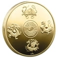 thumbnail image 2 of Monedas Conmemorativas VentDepot CoinWhiteTiger 4Pzas Pinzón Rosa Oro 4cm Espesor 3mm Hierro Chapeado en Oro, 2 of 4
