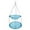 Blue, variant on Kuntesetty Garden Bird Feeder Drinker Plate Hanging Bird Bath for Backyard Balcony Yard Gray