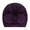 thumbnail image 2 of Odeerbi Toddler Baby Girls Cotton Bow Headwrap Headband Knot Turban Hairband, 2 of 3