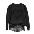 thumbnail image 3 of cocolona Womens Heart Graphic Sweatshirts Fall Winter Crew Neck Long Sleeve Shirts Fashion Casual Loose Pullover Tops, 3 of 3