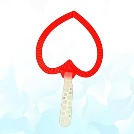 LEORX 1Pack Red Bubble Blower for Bubbles at Park with Heart Shape Design