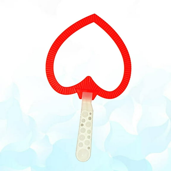 LEORX 1Pack Red Bubble Blower for Bubbles at Park with Heart Shape Design