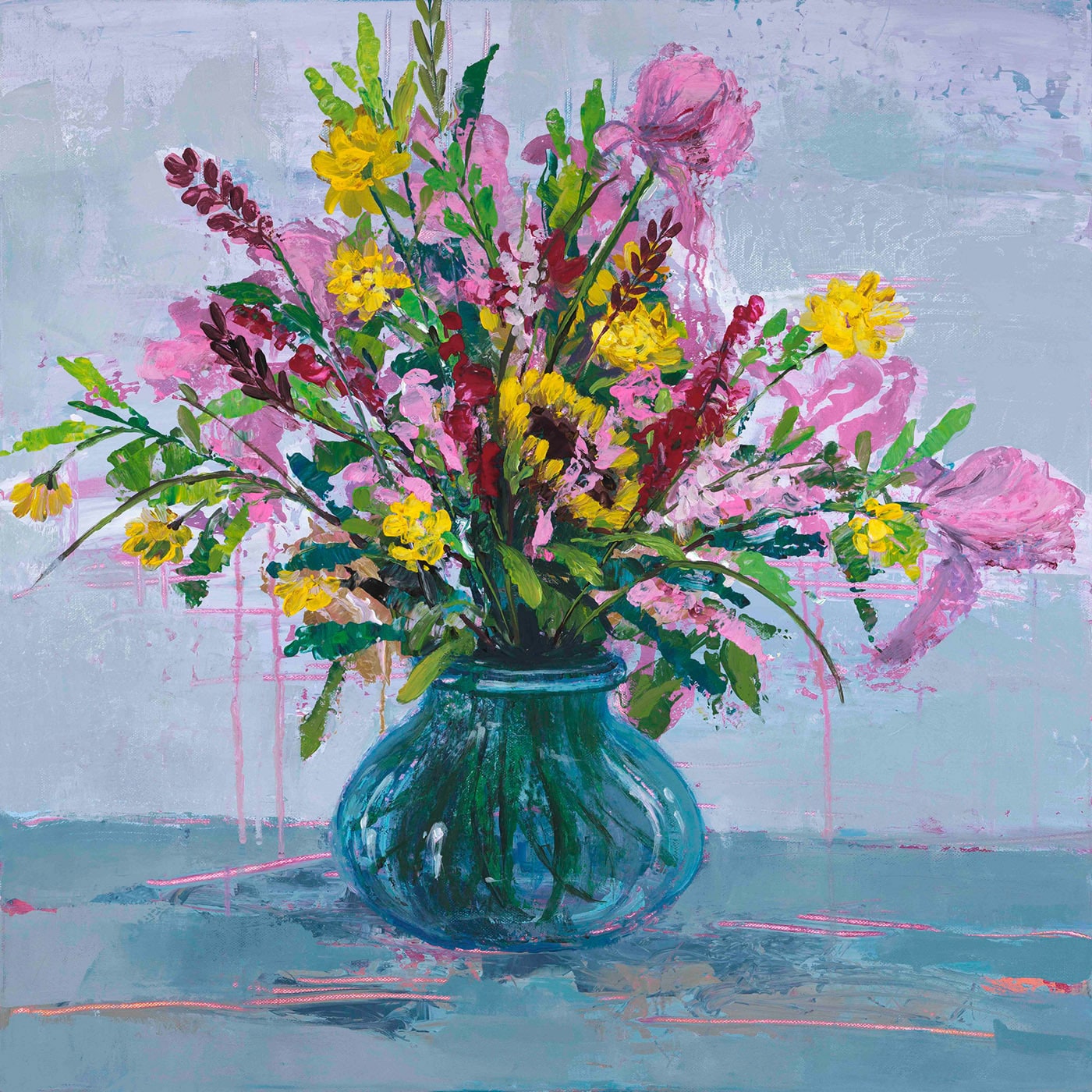 Marmont Hill "Chroma Moments I" by Julie Joy Painting Print on Wrapped Canvas