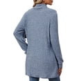thumbnail image 5 of SHINE UP Long Sleeve Shirts for Women Ribbed Turtleneck Sweater Casual Pullover Tops with Pockets, 5 of 8