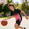 thumbnail image 3 of Adarl Boys Athletic Shorts Set 2 Piece Quick Dry Short Sleeve T-Shirt and Mesh Shorts Soccer Set for Running, Basketball, Football, Tennis, 3 of 7
