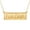 Gold, variant on Personalized 3D Double Bar Name Necklace in Sterling Silver