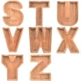 thumbnail image 5 of Creative Piggy Bank Nordic Style Wooden Letter Piggy Bank Thickness 1.78in/1.2in,Brown,Wooden,Y,Thickness 1.8in, 5 of 13