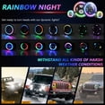 thumbnail image 4 of Mistaha 7" Round LED Headlight and Fog Light Kit with Multiple Lighting Modes for Jeep Wrangler - Waterproof, Easy Installation, Die-Cast Aluminum, IP67., 4 of 6