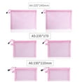 thumbnail image 6 of Veecome 6Pcs Mesh Cosmetic Bag Multifunctional Makeup Pouches with Zipper File Bag Organizer (A4/A5/A6 2Pcs/Each), 6 of 6