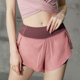 thumbnail image 5 of Pantalones cortos para correr 2 en 1 para mujer con forro Pantalones cortos de yoga de cintura alta Abanopi Shorts deportivos, 5 of 7