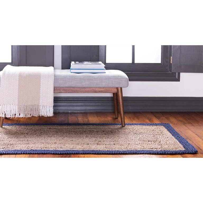 Avgari Creation Hand Braided Multi color Rectangle Cotton Made Area Rug  Carpet-6x9 Feet 