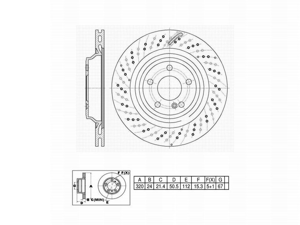 Winstop Brake Rotor, Rear WS252351, Mercedes-Benz SL550 2019-2013