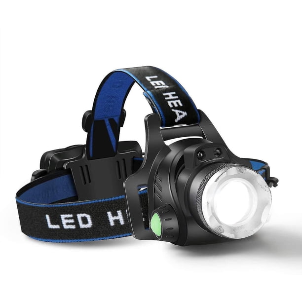 Linterna frontal YUANXCMXG LED recargable por USB 4 modos