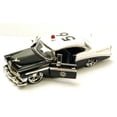 thumbnail image 2 of Diecast Car & Mechanic Set Package - 1956 Chevy Bel Air Highway Patrol Car, Black & White - Jada Toys Heat 96390 - 1/24 scale Diecast Model Toy Car w/Mechanic Set, 2 of 3