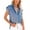 Blue, variant on utcoco Women's Sleeveless Jean Shirts Casual Loose Denim Button Down Tops