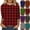 Red, variant on Gswybco Fall Tunics Tops for Women Casual 3/4 Sleeve Printed Pullover Tops V-Neck Loose Cute T-Shirt Dressy Work Business Blouse