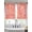 Coral Red, variant on Navy Blue Coral Coastal Sheer Curtains 45 Inch Length 2 Panels Set, Ocean Nautical Seaside Beach Voile Window Treatment Rod Pocket Small Kitchen Curtains Drapes for Bedroom 52"x45"x2