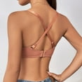 thumbnail image 5 of AHTJRT Wireless Bras for Women Low-Cut Tops with Adjusatble Strap Demi Cover Breathable Crisscross Workout Casua Bralettes Red XL, 5 of 9