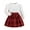 Red, variant on Toddler Girls Dresses Long Sleeve A-Line Swing Christmas Dress for Xmas Christmas Cardigan for Kids(Brown,4-5 Years)