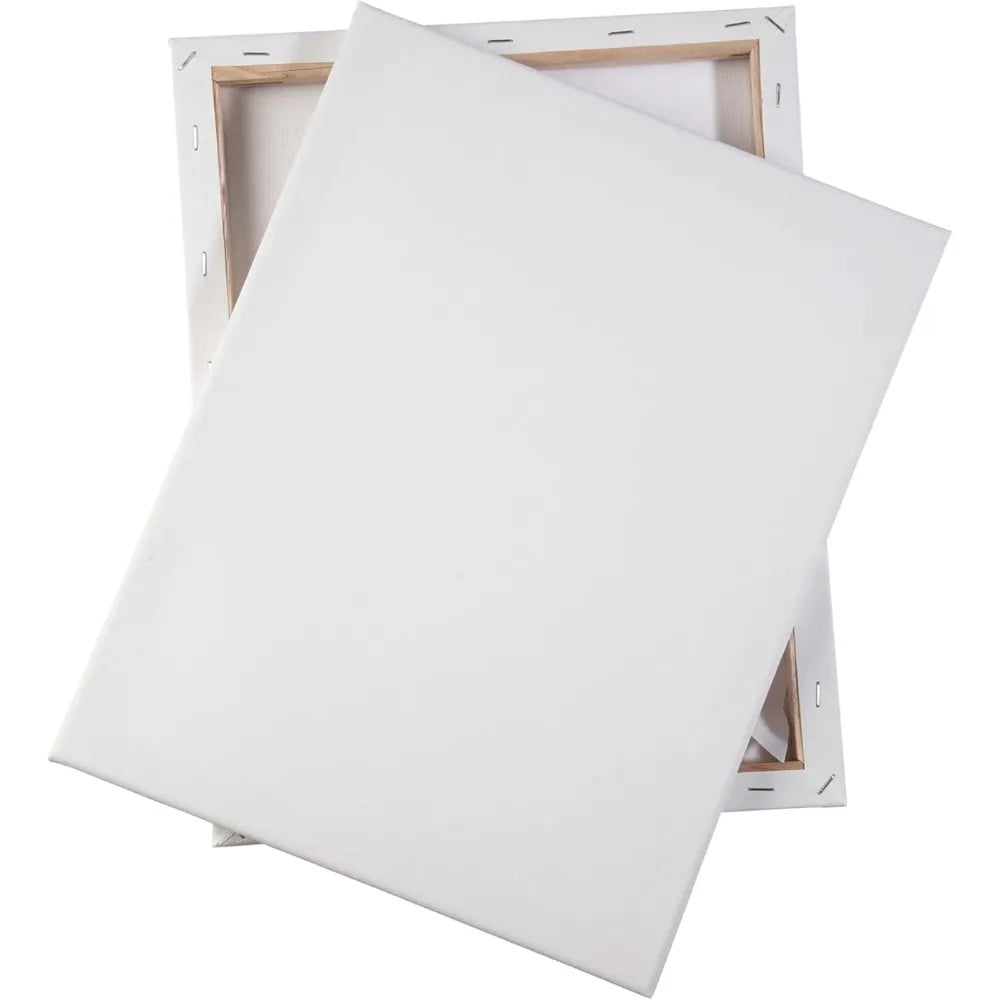iDIY Stretched Canvas Board 11 x 14 (Set of 8) 5/8 - Classic White Blank, Pre Primed for Oils or Acrylics, 100% Cotton, Acid Free - Professional Grade for Painting or Art Project, Craft, Mixed Media