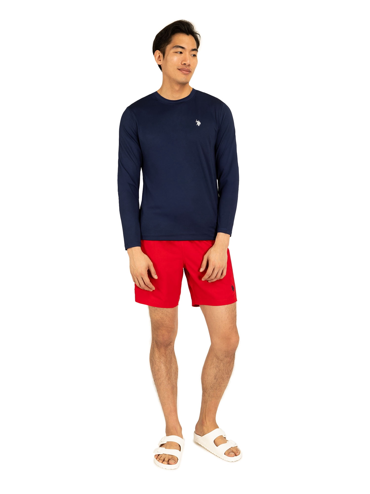 U.S. Polo Assn. Men's & Big Men's Side Stripe Swim Shorts, Sizes S-3XL