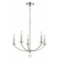 thumbnail image 3 of MIL-8005-PN Crystorama Lighting Mila - 5 Light Chandelier In Traditional Style-24 Inches Tall and 23 Inches Wide     -Traditional Installation, 3 of 6