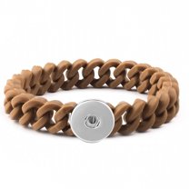 Choose Color | Silicone Stretch Bracelet Snap Jewelry Fits 18MM 20MM Ginger Charm Buttons