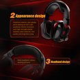 thumbnail image 3 of Seitruly Auriculares con cable Somic, interfaz USB envolvente, micrófono plegable profesional, auriculares para juegos, auriculares para ordenador Juegos de teclado y mouse para computadora Blanco seitruly EL024713-02B, 3 of 6