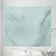 thumbnail image 1 of Moroccan Tapestry, Continuous Traditional Floral Inspired Mediterranean, Fabric Wall Hanging Decor for Bedroom Living Room Dorm, 5 Sizes, Seafoam Grey, by Ambesonne, 1 of 1