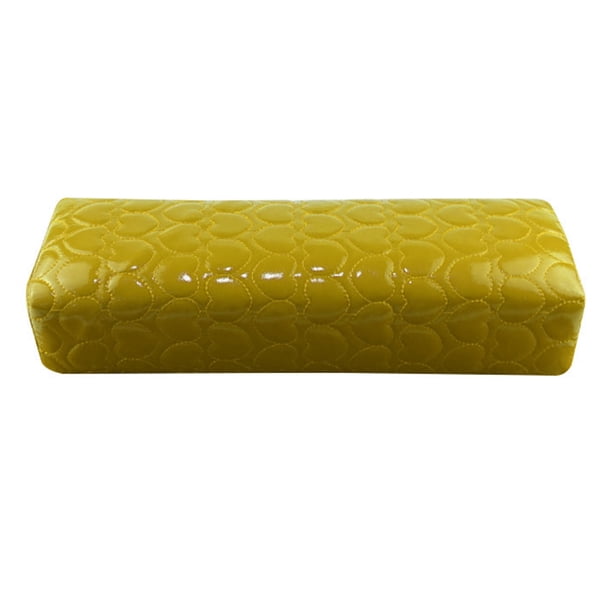 Soidarity Soporte para cojín de mano para decoración de uñas, esponja de cuero PU suave, reposabrazos, almohada para uñas en forma de corazón, Juegos de manicura oro Soidarity CE0593-04B