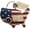 A4-Map, variant on 250th Anniversary Patriotic Ornaments Set – Handcrafted Felt Star Heart Cross and Map Designs – America 1776-2026 Commemorative Decor – Rustic Gift for Patriotic Home (Star)