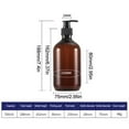 thumbnail image 2 of 17oz Pump Bottle, Shampoo Bottles with Pump, Refillable Plastic Soap Dispenser Pump Bottle for Shampoo Conditioner, Shampoo Lotion Body Wash,Include Label, 2 of 7