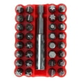 thumbnail image 3 of Screwdriver Bit Screw Bit Kit Shaped Screwdriver Head Hex Magnetic Holder Set 33pc Star Hex Key Tamperproof 1/4" 6.35mm Screwdriver Kit Security Tamper Proof Bit Set, 3 of 5